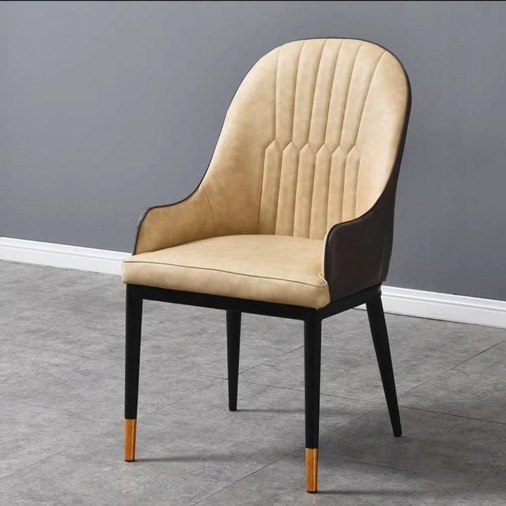 EUDORA Modern Leather Dining Chair