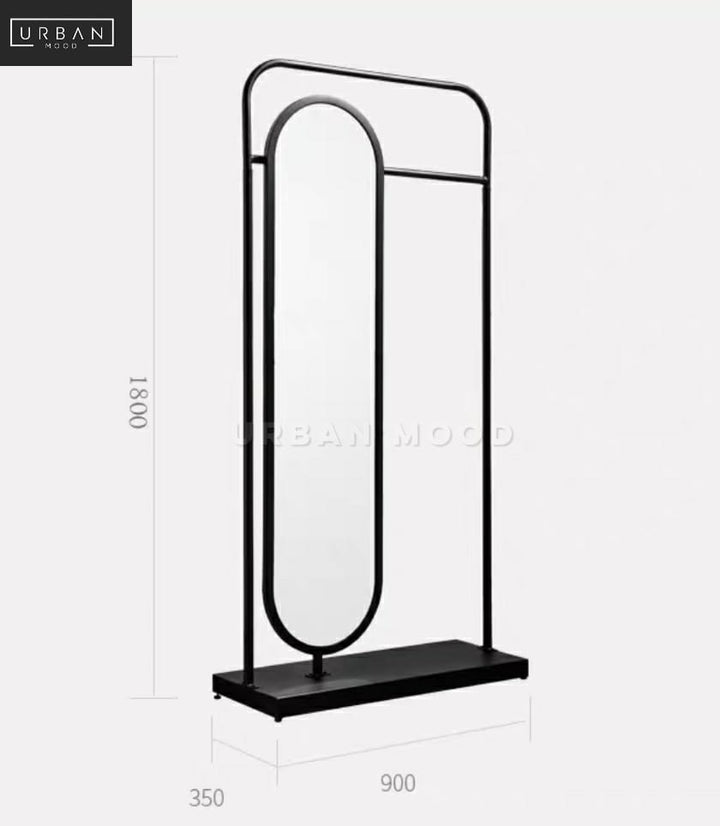 ELLIE Minimalist Mirror Towel Stand