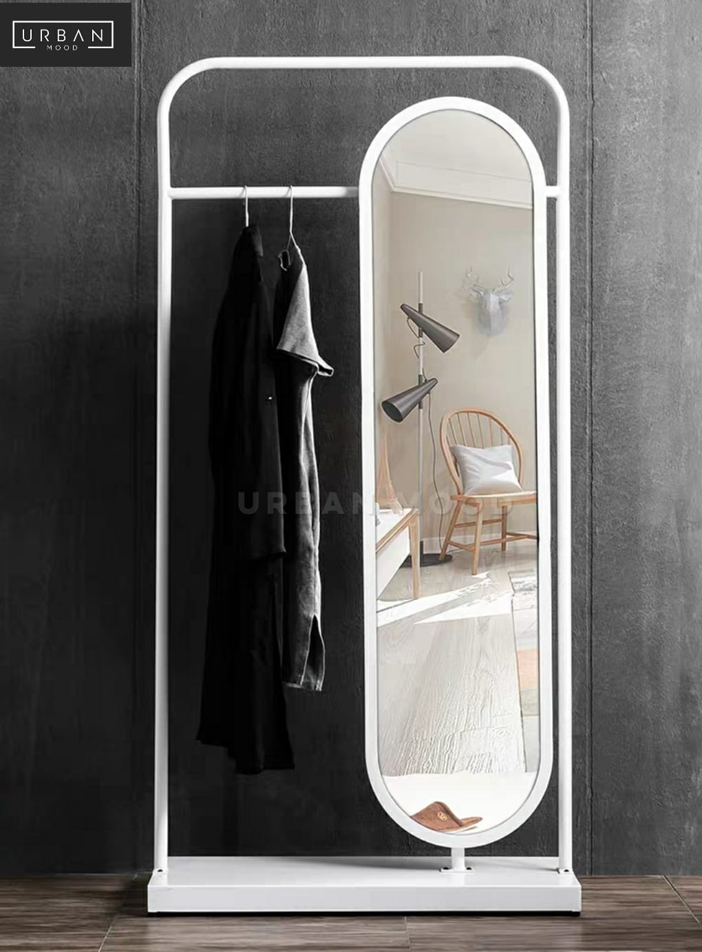 ELLIE Minimalist Mirror Towel Stand