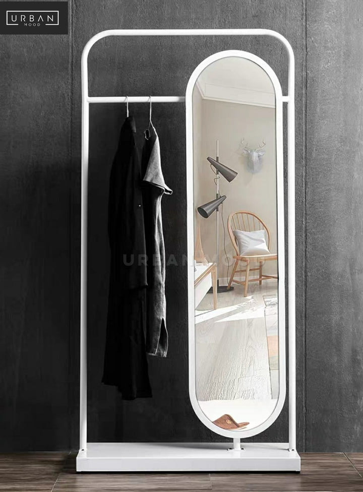 ELLIE Minimalist Mirror Towel Stand