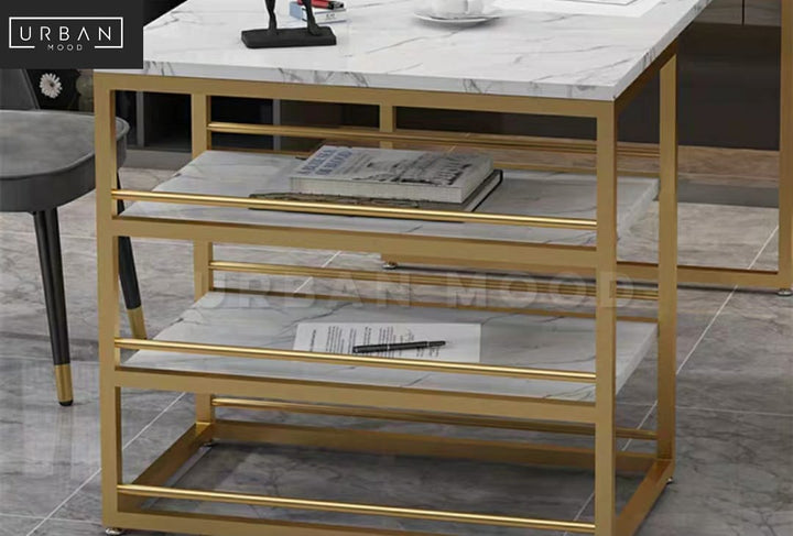 ELVIRA Modern Marble Study Table