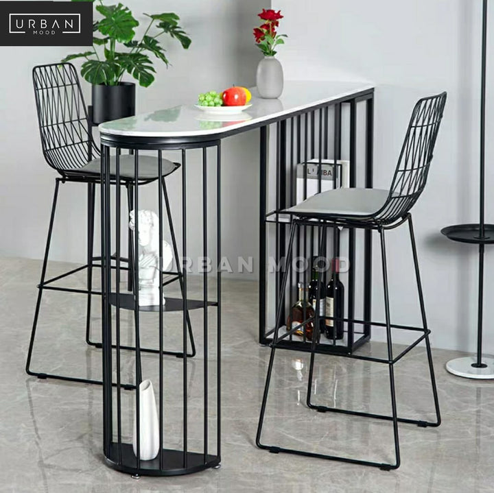 ELYSE Modern Marble Bar Table