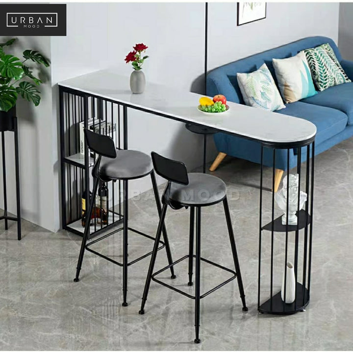 ELYSE Modern Marble Bar Table