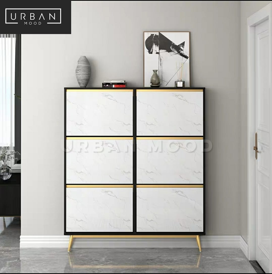 ELYSIA Modern Victorian Ultra Slim Shoe Cabinet