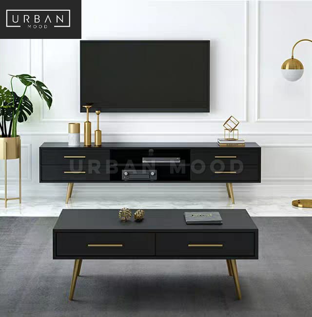 EVITE Modern Solid Wood TV Console