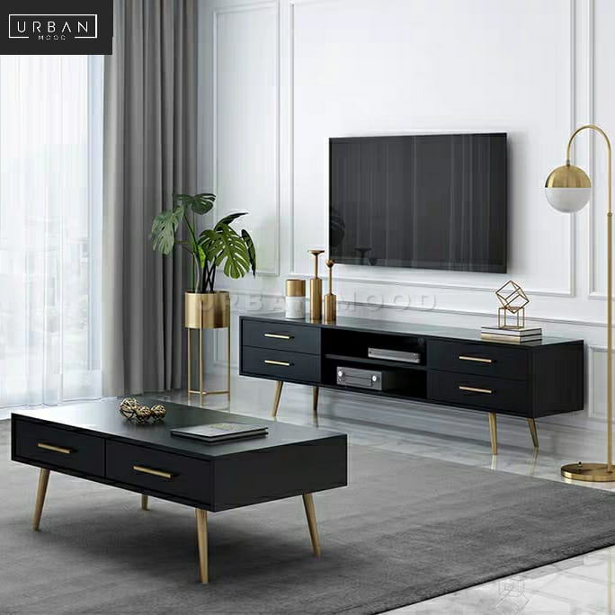 EVITE Modern Solid Wood TV Console