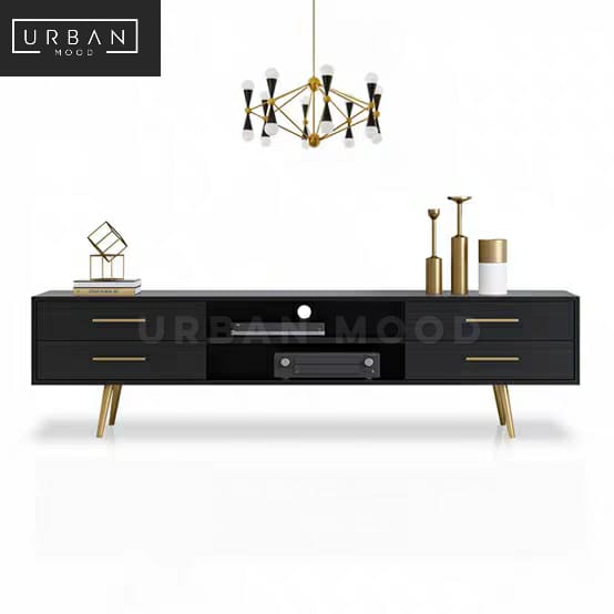 EVITE Modern Solid Wood TV Console