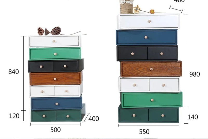FORD Modern Stackable Bedside Table Drawers