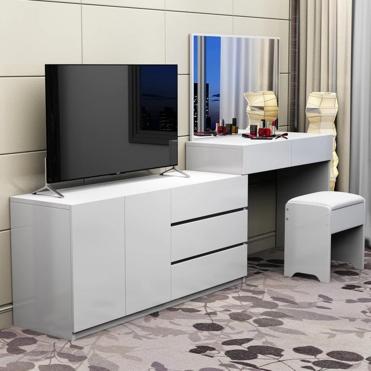 FELICITY Modern TV Console Vanity Cabinet