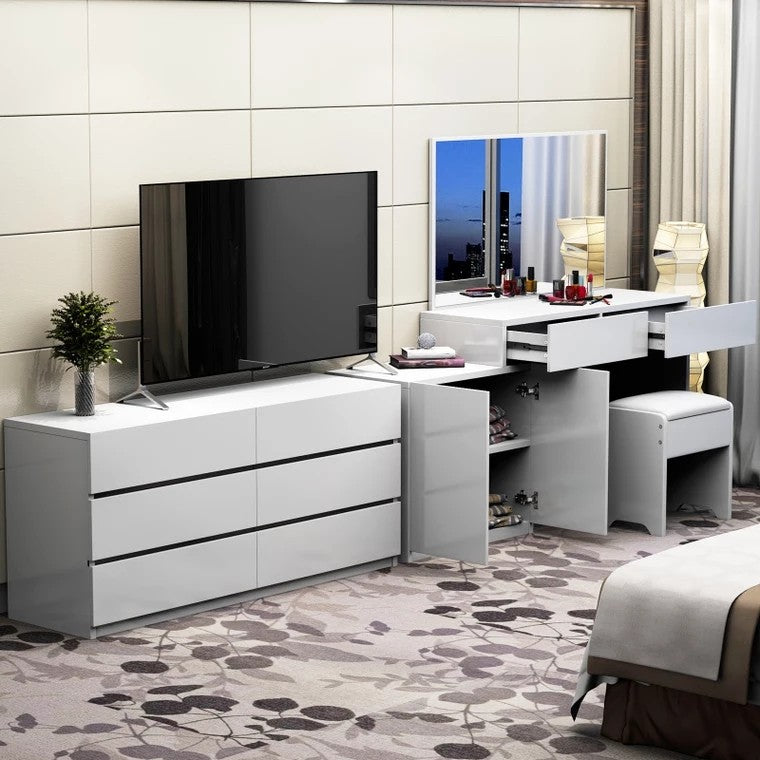 FELICITY Modern TV Console Vanity Cabinet