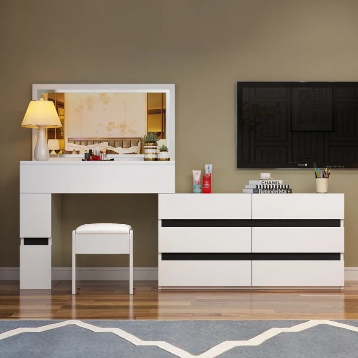 FELICITY Modern TV Console Vanity Cabinet