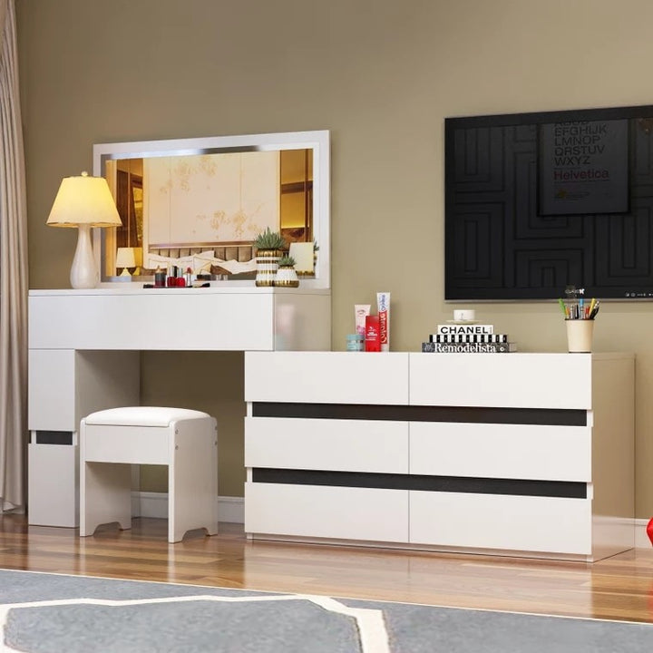 FELICITY Modern TV Console Vanity Cabinet