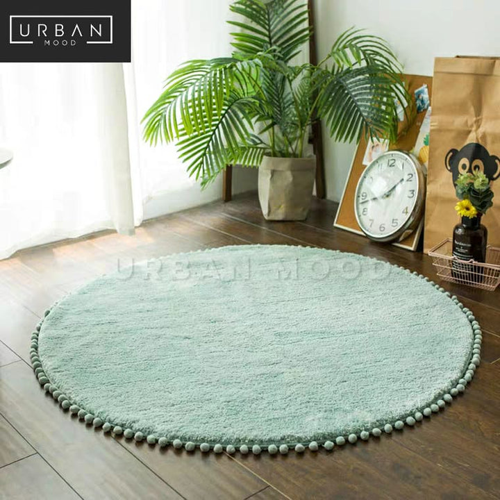 FYNN Modern Round Short Pile Carpet