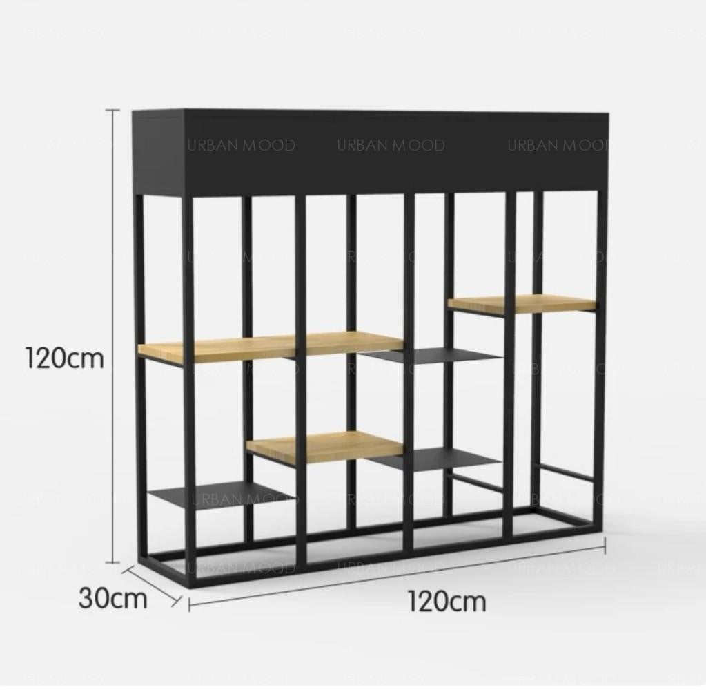 GAEA Modern Industrial Display Shelf