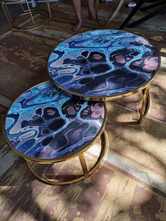 GALACTIC Marble Nesting Coffee Tables