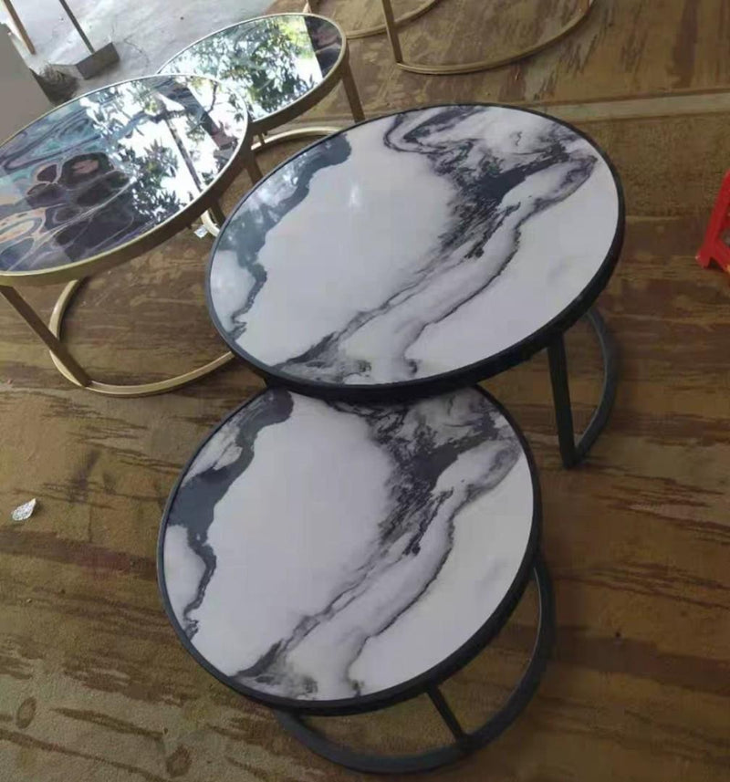 GALACTIC Marble Nesting Coffee Tables