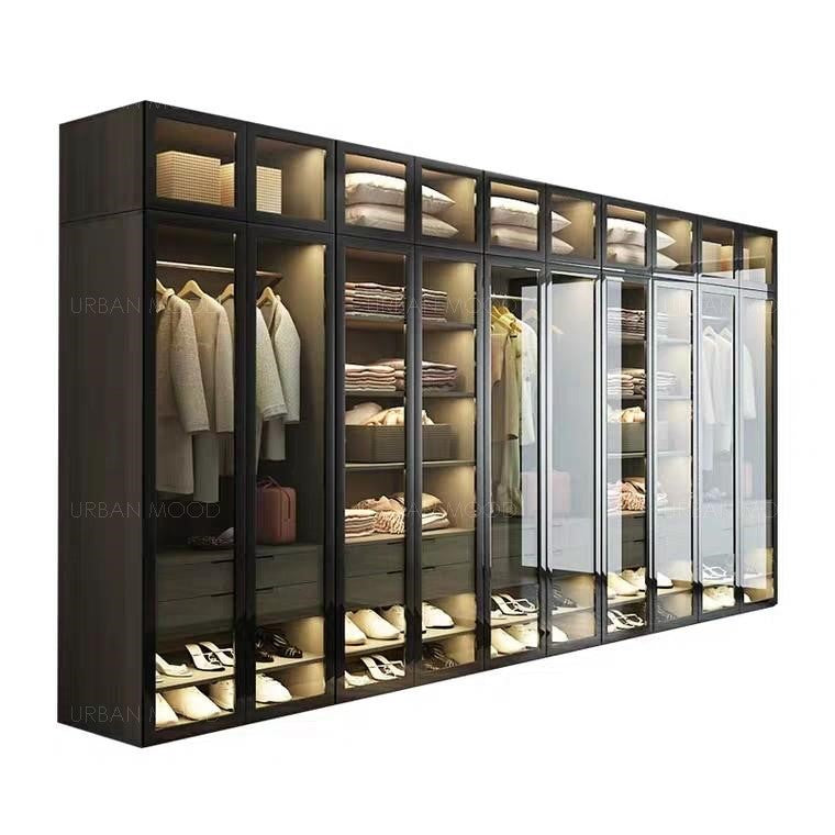 GLADYS Modern Glass Wardrobe