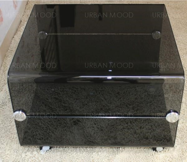 GUSTAV Minimalist Designer Glass Coffee Table