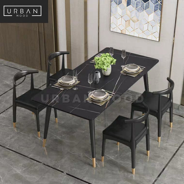 GALLERIA Modern Marble Dining Table & Chairs