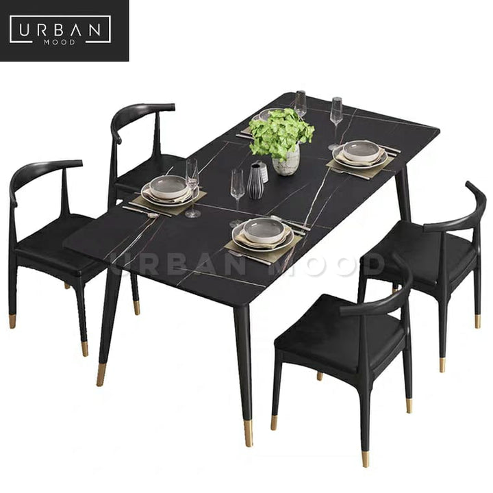 GALLERIA Modern Marble Dining Table & Chairs