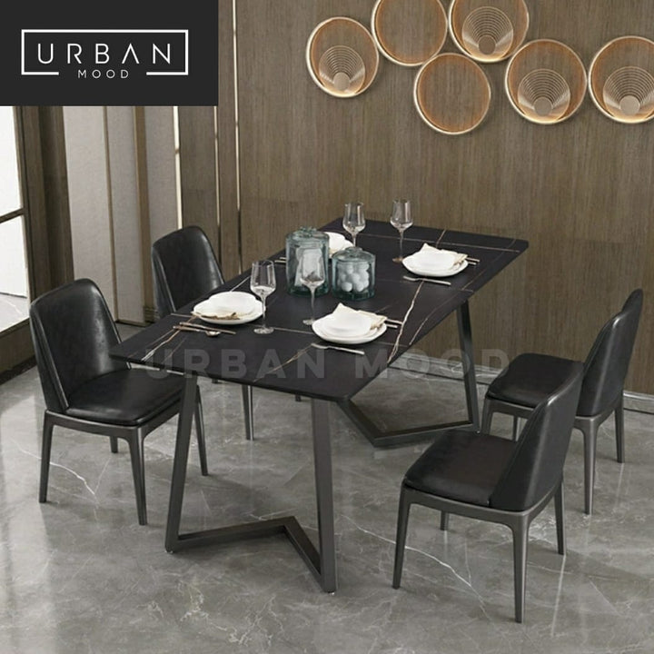 GALLERIA Modern Marble Dining Table & Chairs