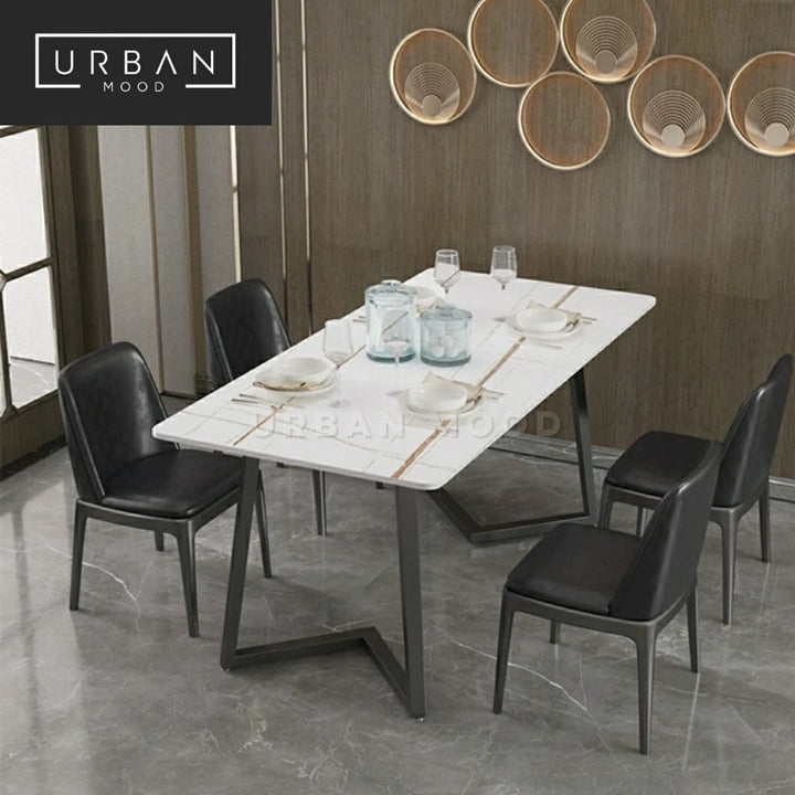 GALLERIA Modern Marble Dining Table & Chairs