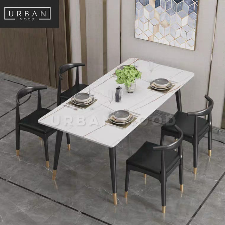 GALLERIA Modern Marble Dining Table & Chairs