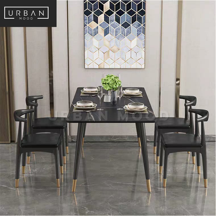 GALLERIA Modern Marble Dining Table & Chairs