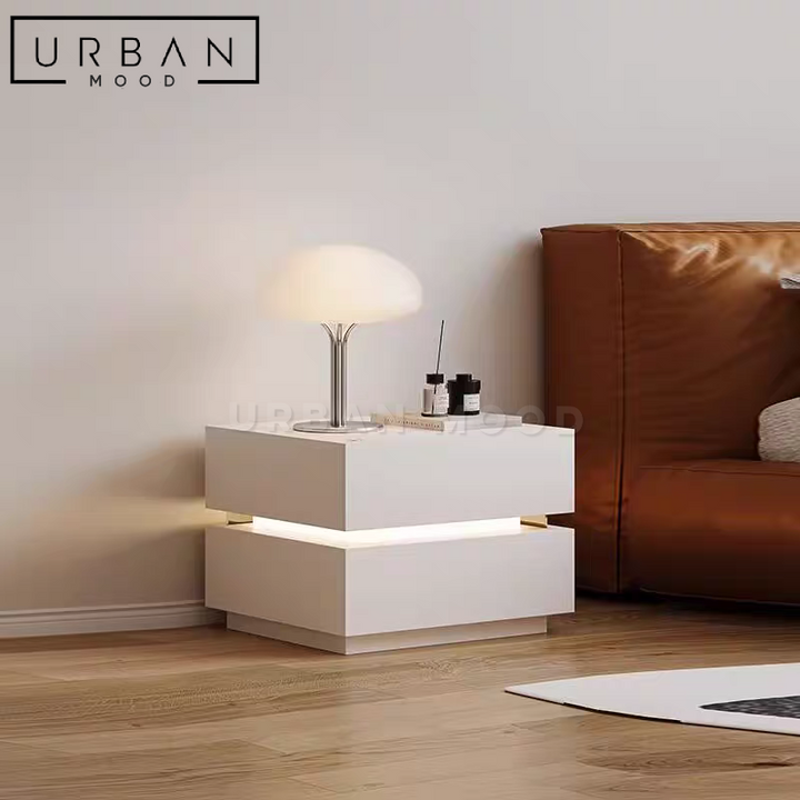 GLORIS Modern LED Bedside Table