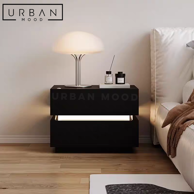 GLORIS Modern LED Bedside Table