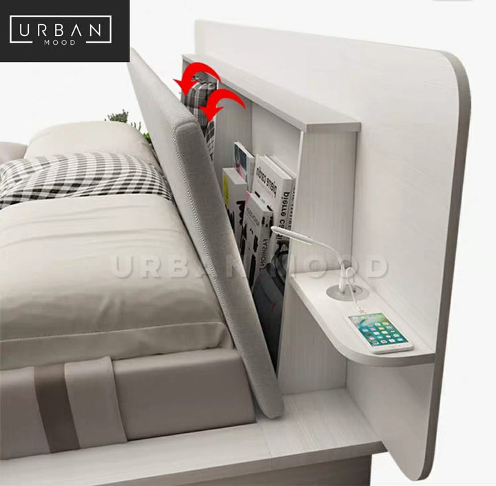 GOVIN Modern Multimedia Platform Bedframe