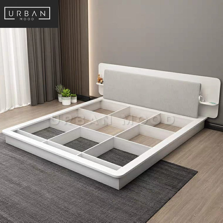 GOVIN Modern Multimedia Platform Bedframe