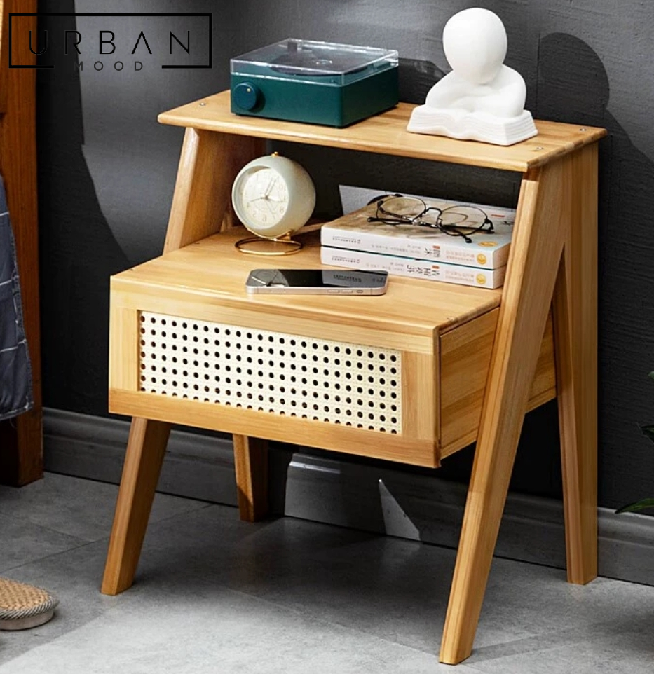 GRAFTON Rustic Bedside Table