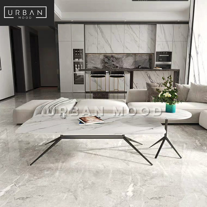 GRENADA Modern Marble Slate Coffee Table