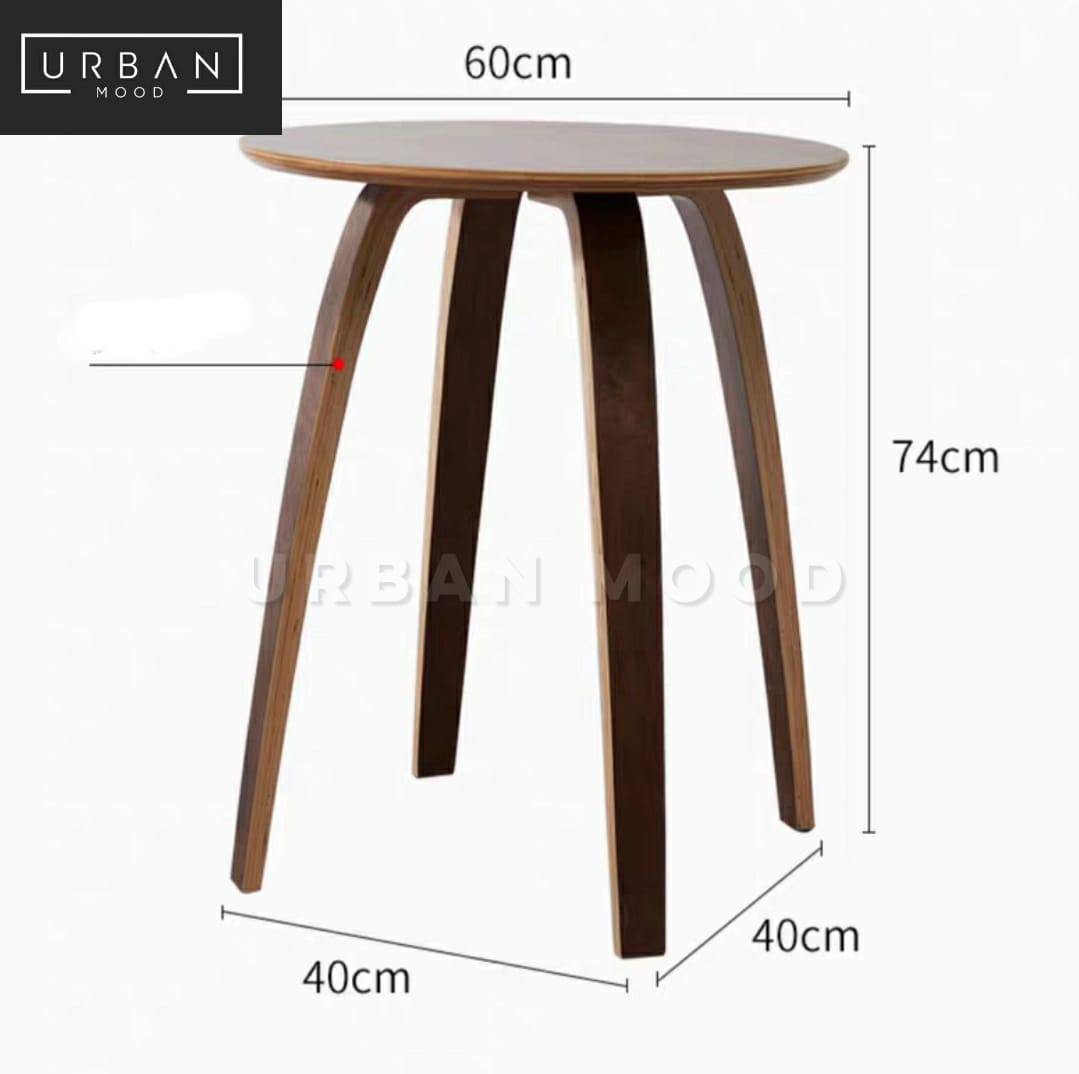 HAGEN Postmodern Solid Wood Breakfast Table