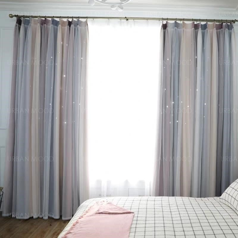 HIROKI Ombre Streaks Starburst Day Curtains