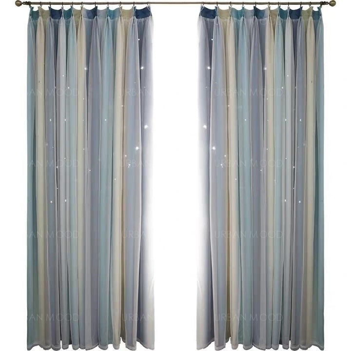 HIROKI Ombre Streaks Starburst Day Curtains