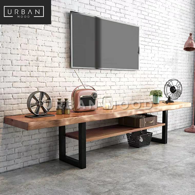 HADLEY Rustic Solid Wood TV Console