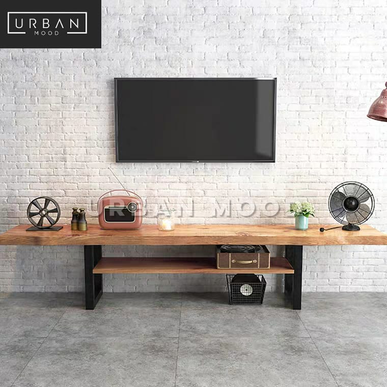 HADLEY Rustic Solid Wood TV Console