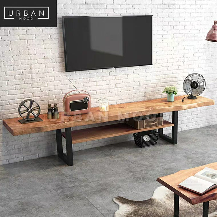 HADLEY Rustic Solid Wood TV Console