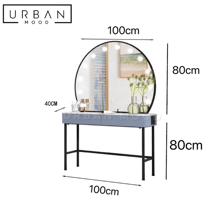 HALLE Hollywood Vanity Table Set