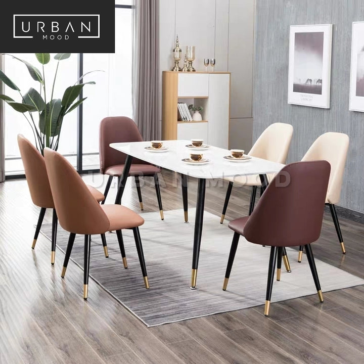 SHALE Modern Faux Leather Dining Chair