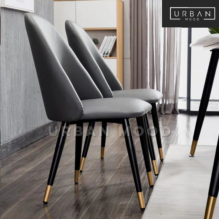 SHALE Modern Faux Leather Dining Chair