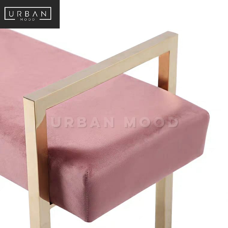 TINT Modern Velvet Ottoman Bench