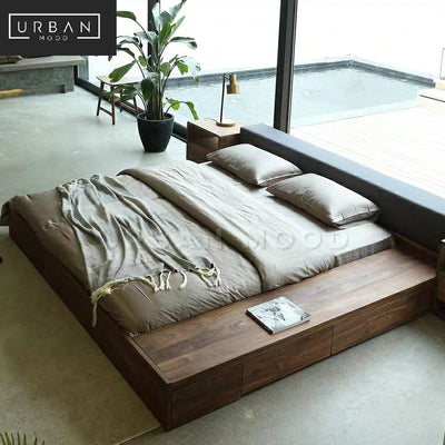 HINTER Minimalist Japanese Platform Bed