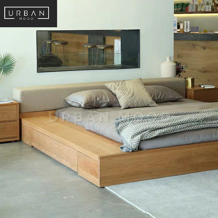 HINTER Minimalist Japanese Platform Bed