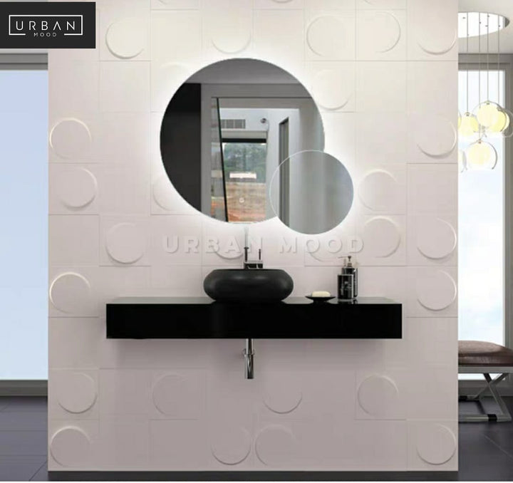 SPOT Modern LED Round Wall Mirror