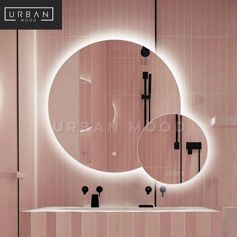 SPOT Modern LED Round Wall Mirror