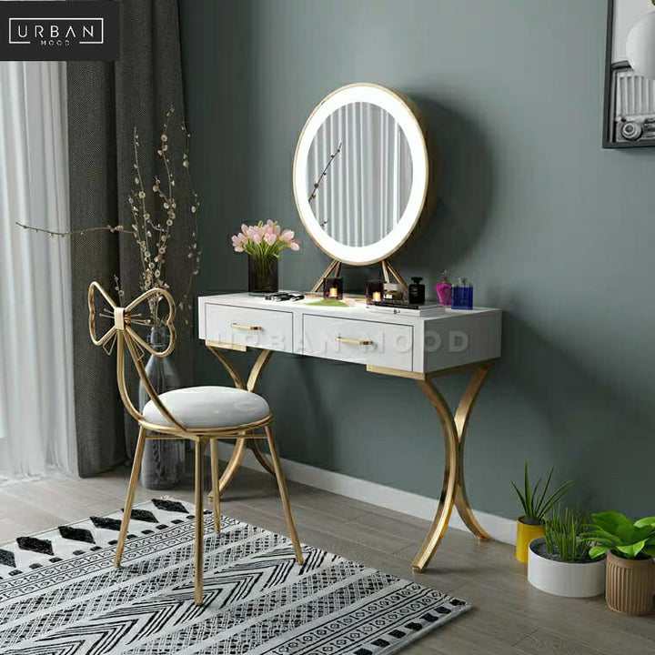 AVENUE Hollywood Spotlight Vanity Table Set