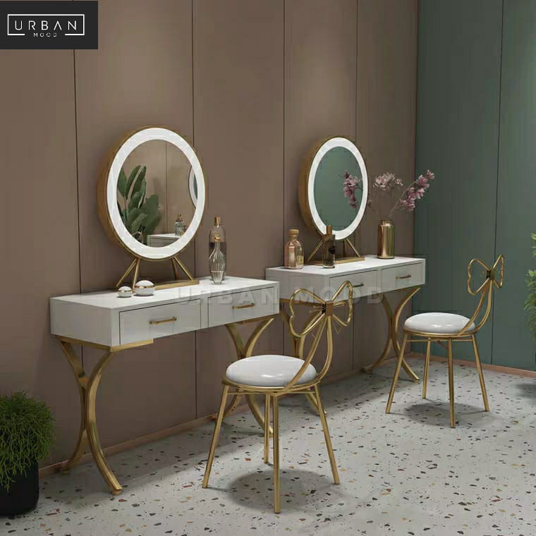 AVENUE Hollywood Spotlight Vanity Table Set